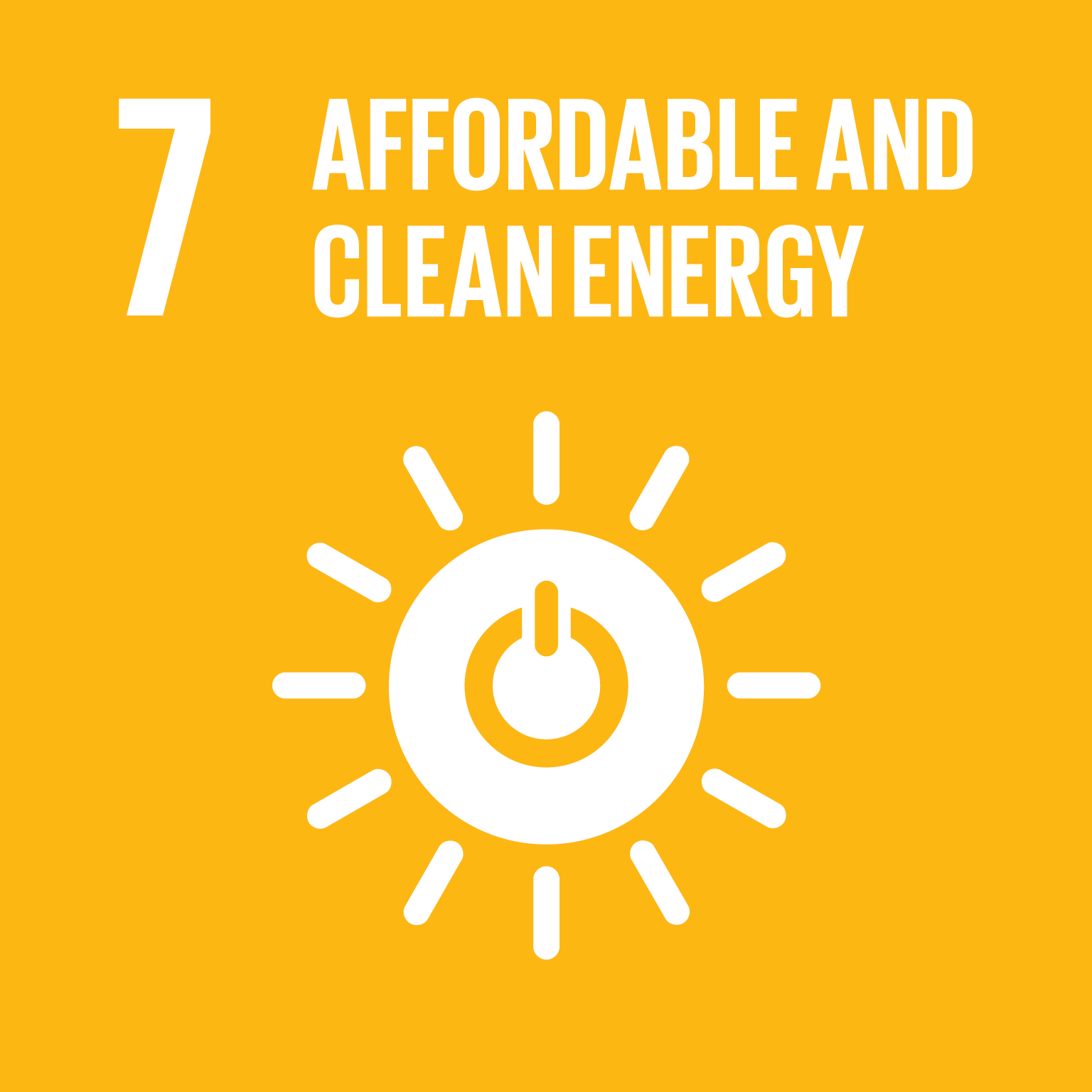 UN Sustainable Development Goal 7: Affordable and Clean Energy